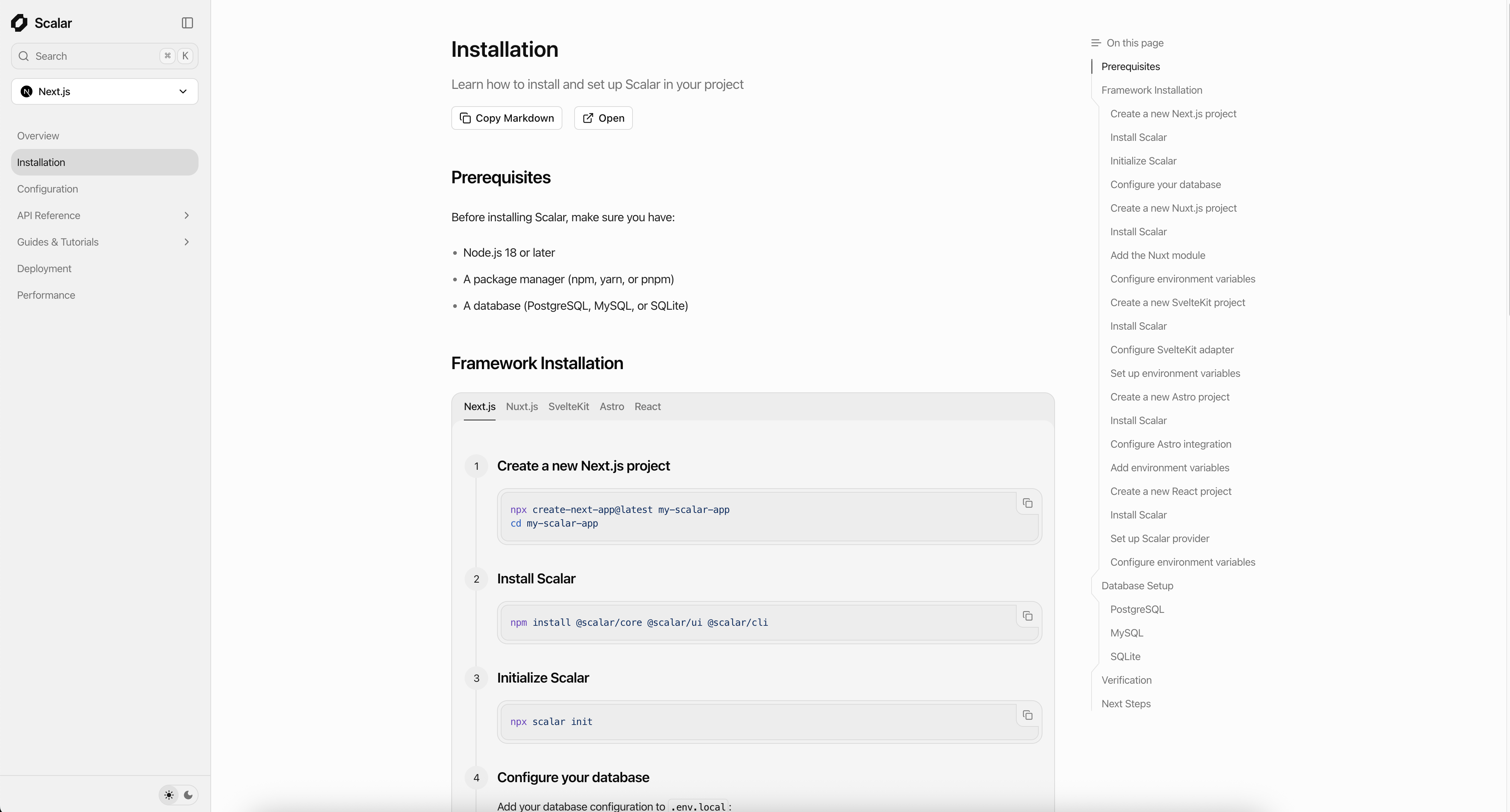 Fumadocs on Scalar